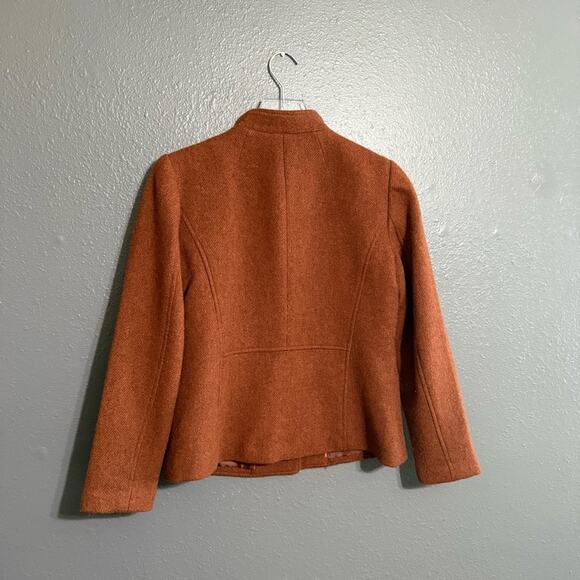Talbots Wool Band-Collar Jacket Size 4 - Picture 3 of 5